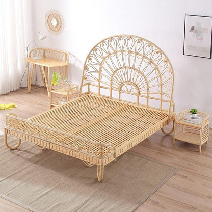 Bjarki Rattan Bed - Arctic Lounge