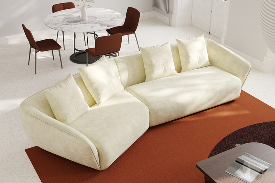 Asger Curved Design Sofa - Arctic Lounge