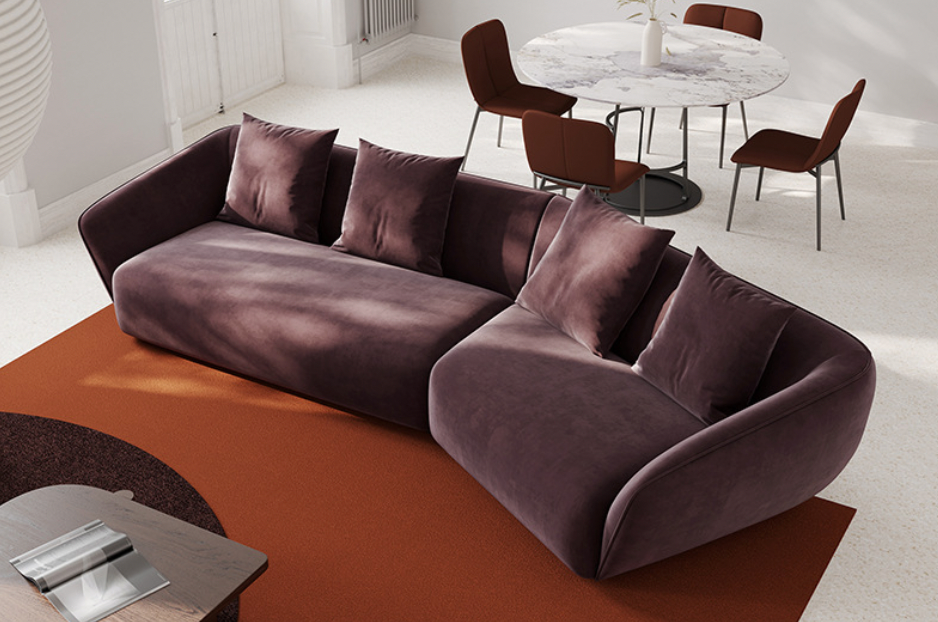 Asger Curved Design Sofa - Arctic Lounge