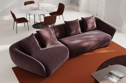 Asger Curved Design Sofa - Arctic Lounge