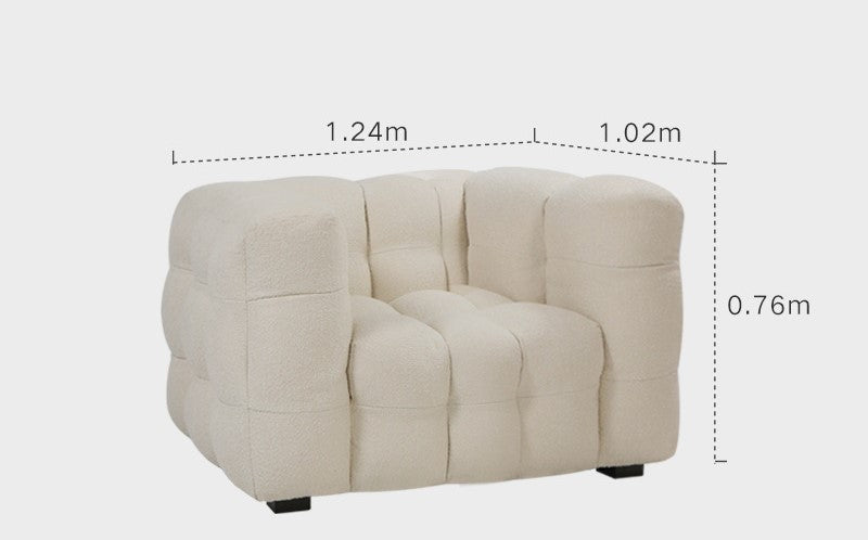 Markus berber Fleece Sofa - Arctic Lounge