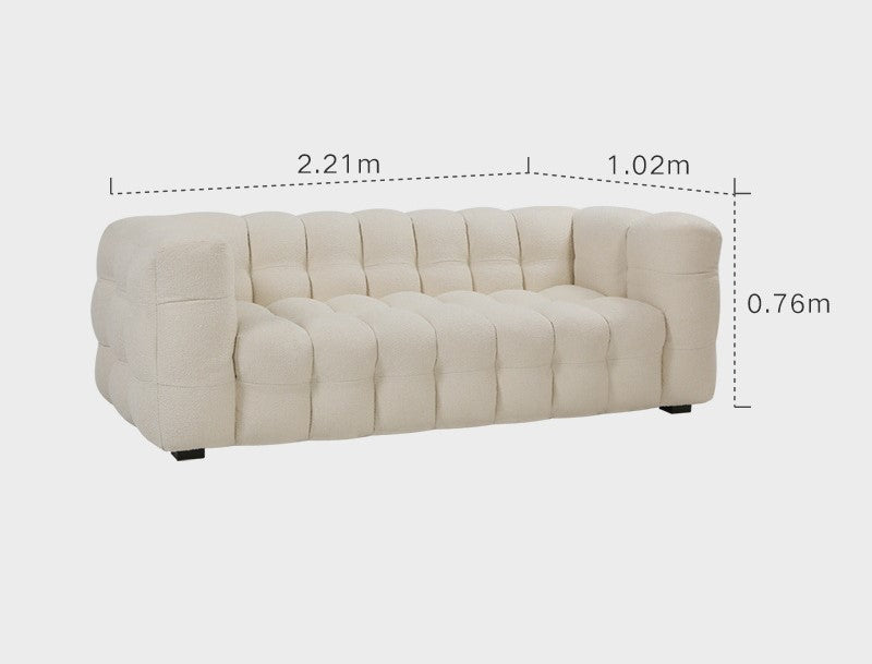 Markus berber Fleece Sofa - Arctic Lounge