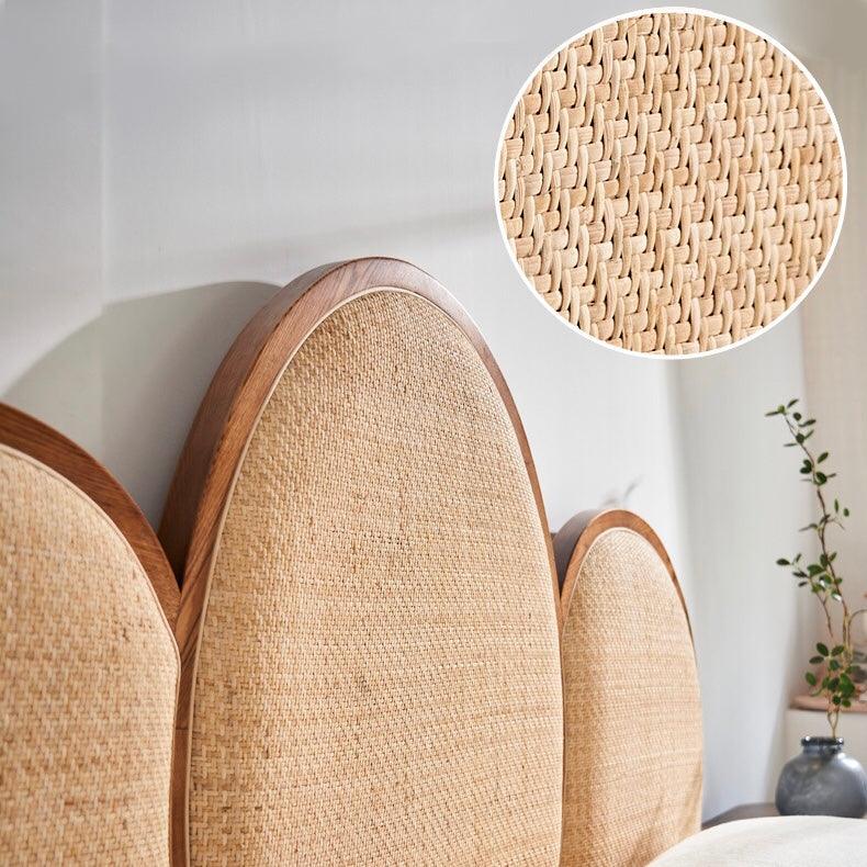 Henrik Wooden Rattan Bed