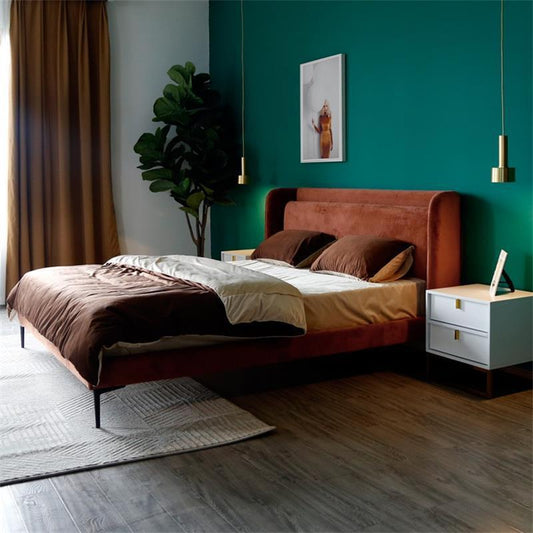 Konrad Nordic Velvet Bed