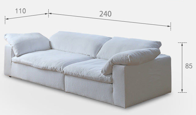 Zerah Puffy Sofa - Arctic Lounge