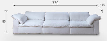 Zerah Puffy Sofa - Arctic Lounge