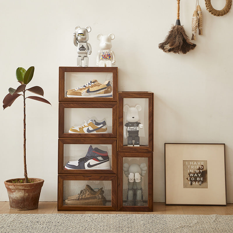 Harpa Wooden Sneaker Storage Box - Arctic Lounge