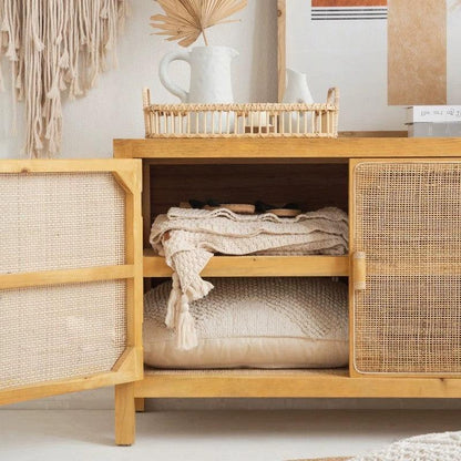 Hlín Rattan Wardrobe - Arctic Lounge