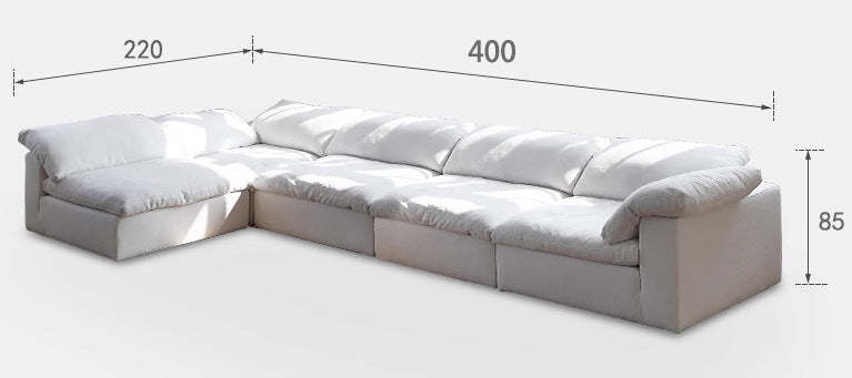 Zerah Puffy Sofa - Arctic Lounge