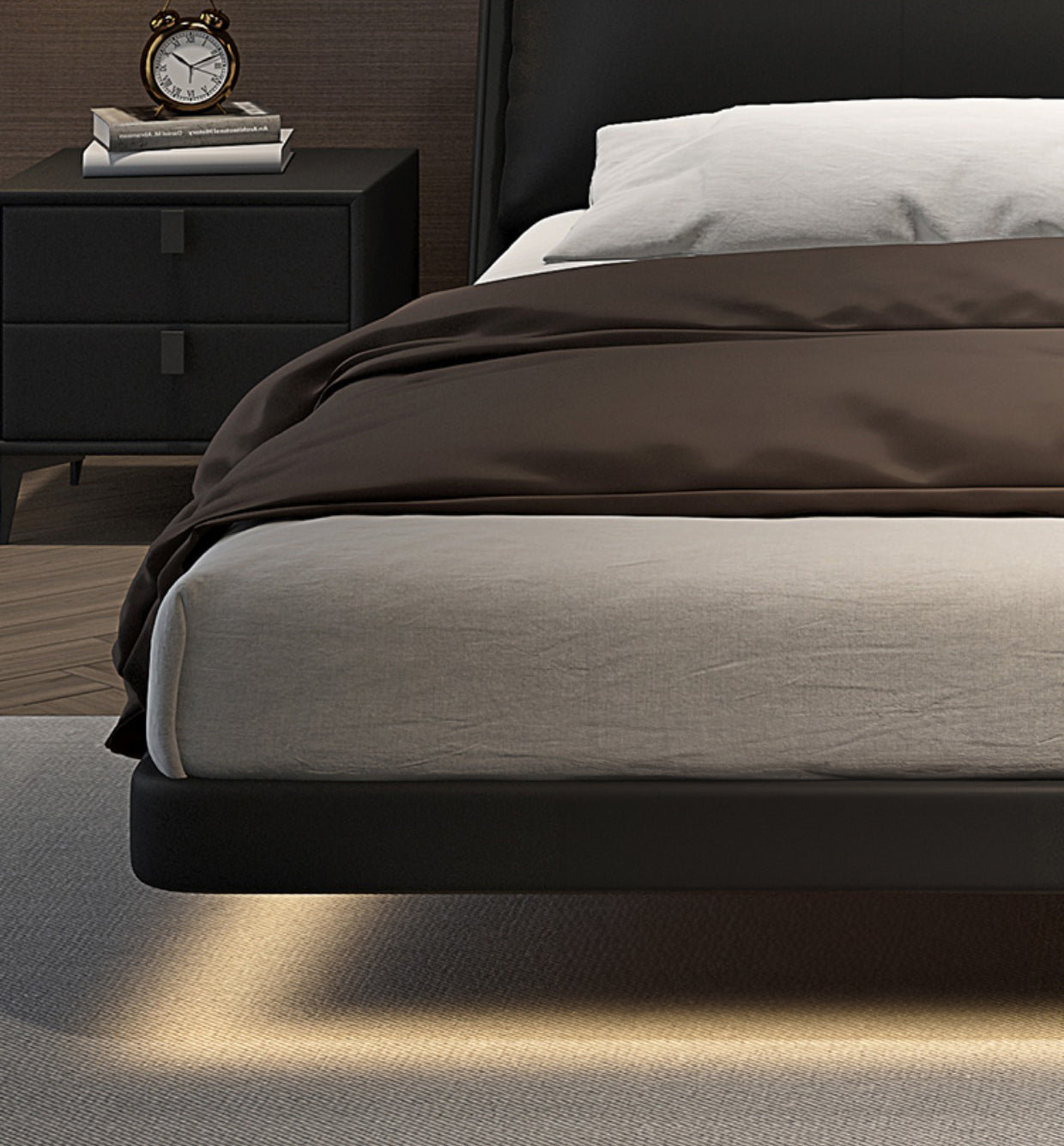 Leather Modern Bed