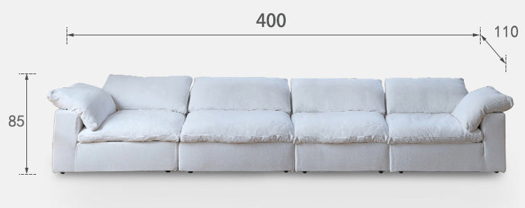 Zerah Puffy Sofa - Arctic Lounge