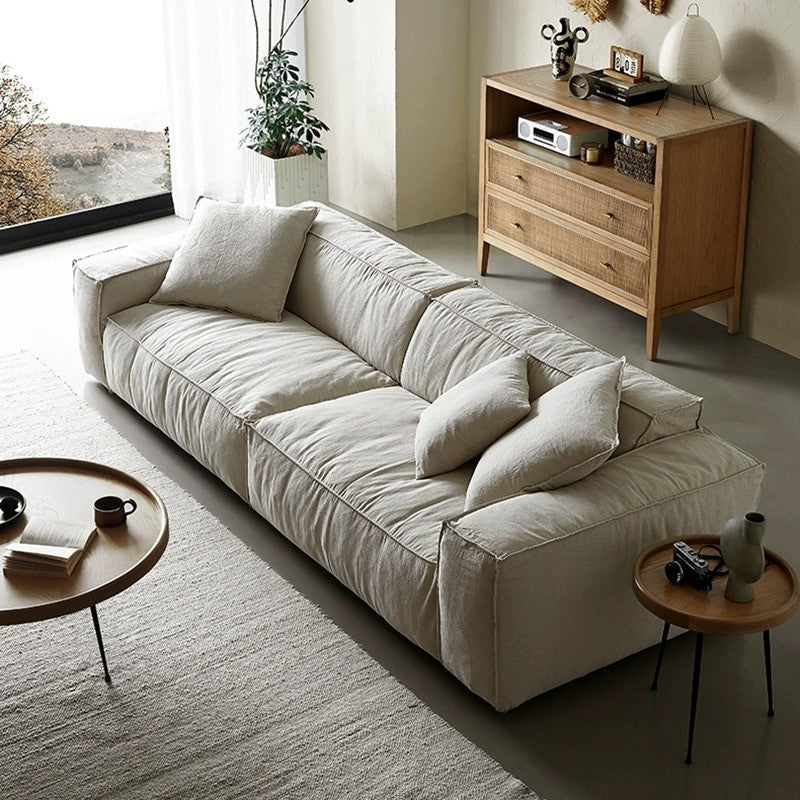 Alf Linen Fabric Sofa - Arctic Lounge