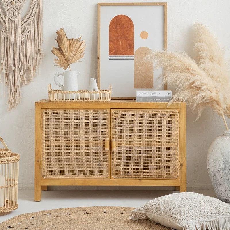 Hlín Rattan Wardrobe - Arctic Lounge