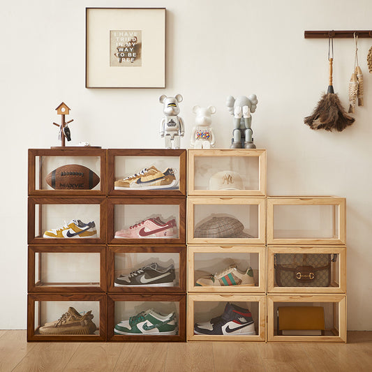 Harpa Wooden Sneaker Storage Box - Arctic Lounge