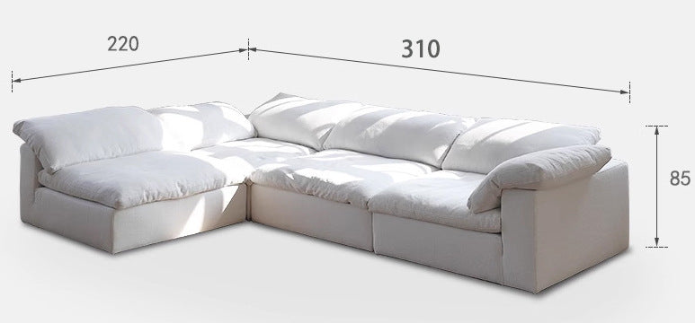 Zerah Puffy Sofa - Arctic Lounge