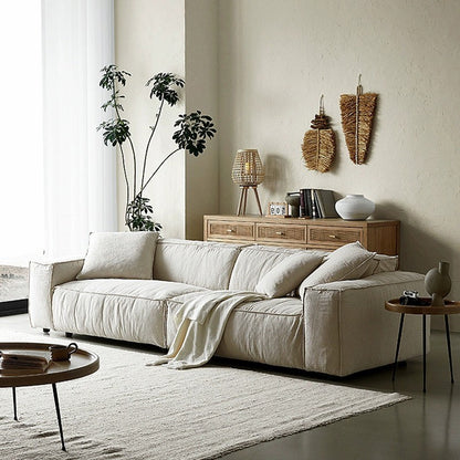 Alf Linen Fabric Sofa - Arctic Lounge