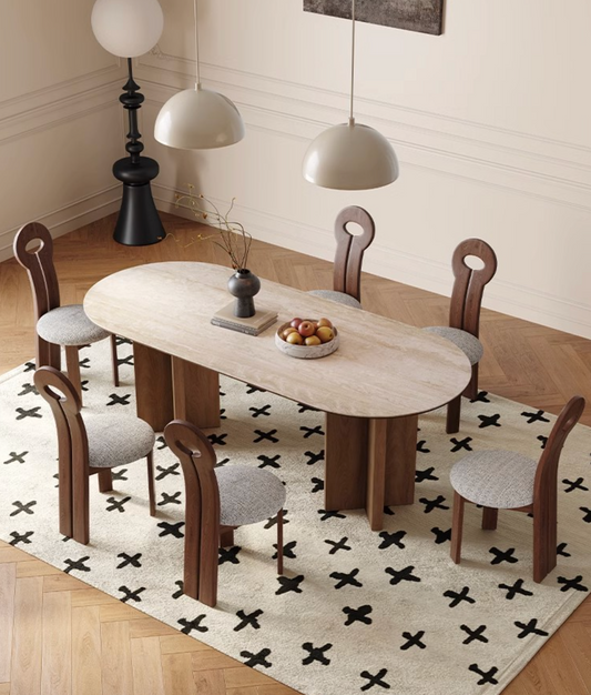 Hedwig French Oval Dining Table - Arctic Lounge