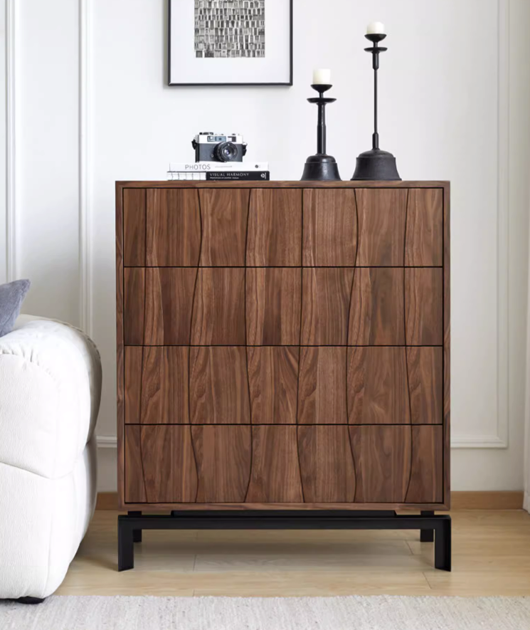 Anitra Walnut Wooden Cabinet - Arctic Lounge
