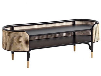 Anneli Rattan Storage Bench-Arctic Lounge